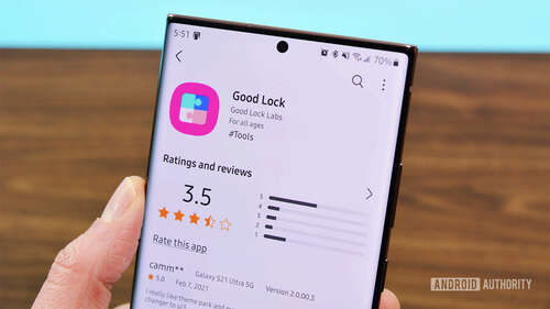 Samsung Good Lock Galaxy Store listing