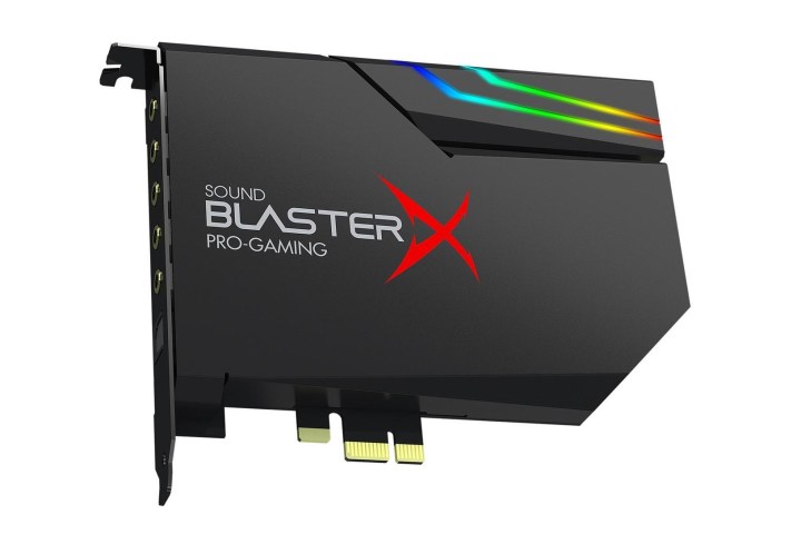 A Creative Sound Blaster X sound card.