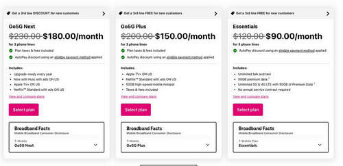 T-Mobile Broadband Facts Page