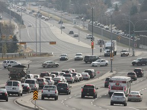 The intersection of Sarcee and Bow Trails as seen in 2010