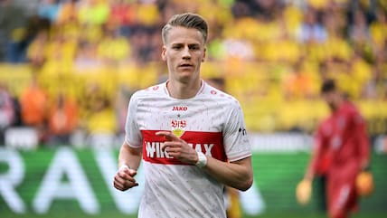 Chris Führich und der VfB Stuttgart sind gegen Frankfurt gefordert.