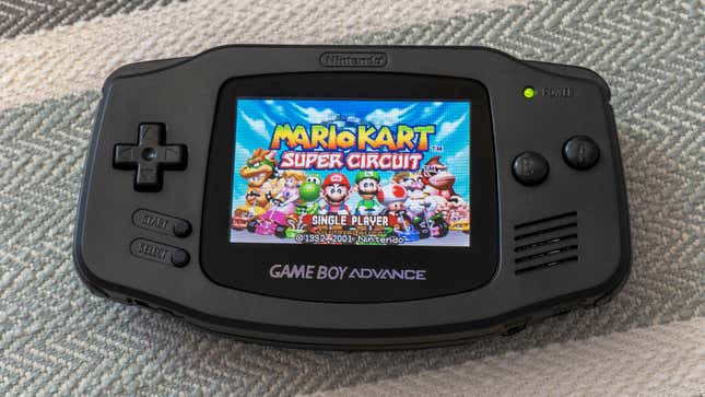 A custom Game Boy Advance created by Retro Modding.