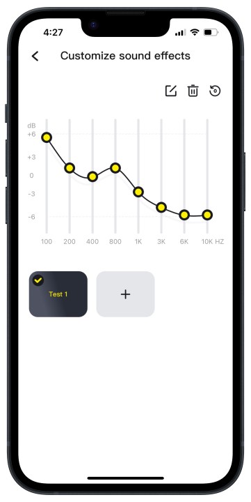 Baseus app for iOS custom eq.