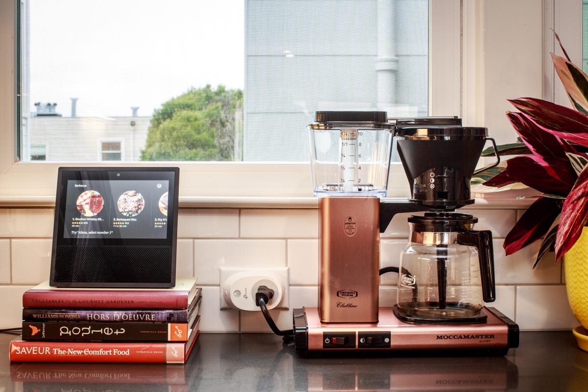 smart kitchen coffee setup