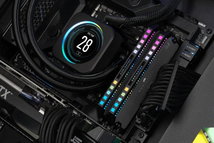 The Corsair Dominator Platinum RGB DDR5 memory for AMD Ryzen 7000.