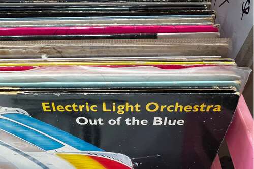 Electric Light Orchestra's Out of the Blue on vinyl.