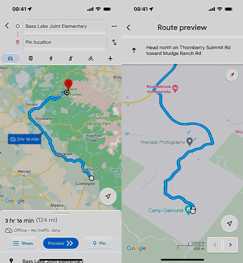 Using Google Maps offline