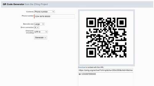 how to make qr code zxing generator