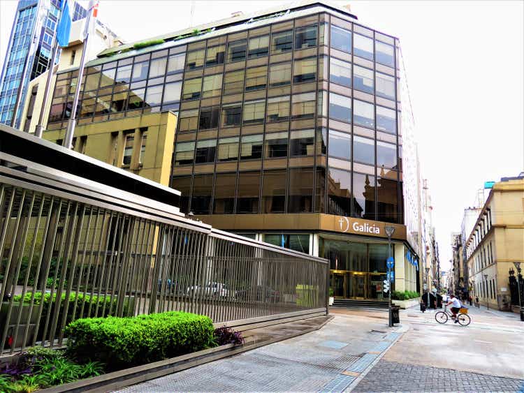 The Banco Galicia de Buenos Aires Office building.