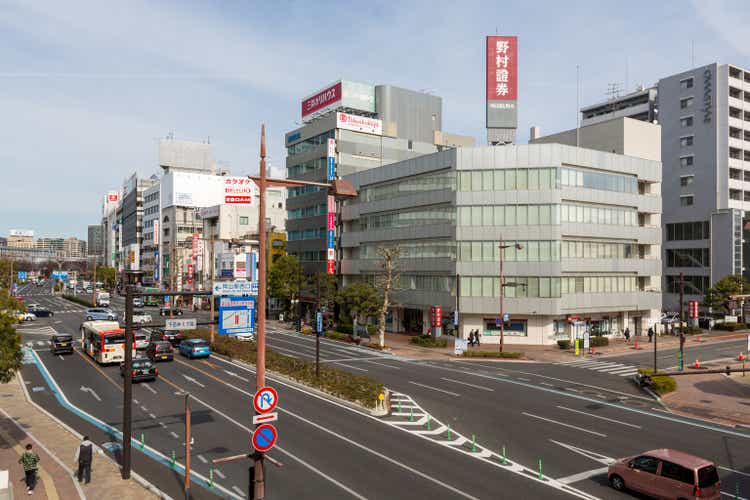 Okayama City in Japan