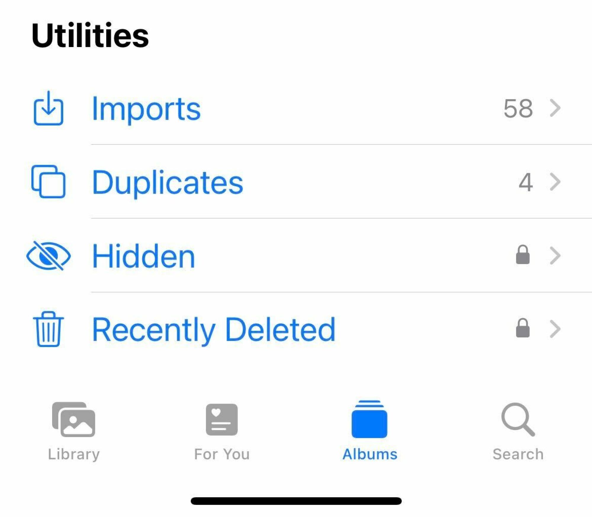 A screenshot showing where the Hidden image folder is.