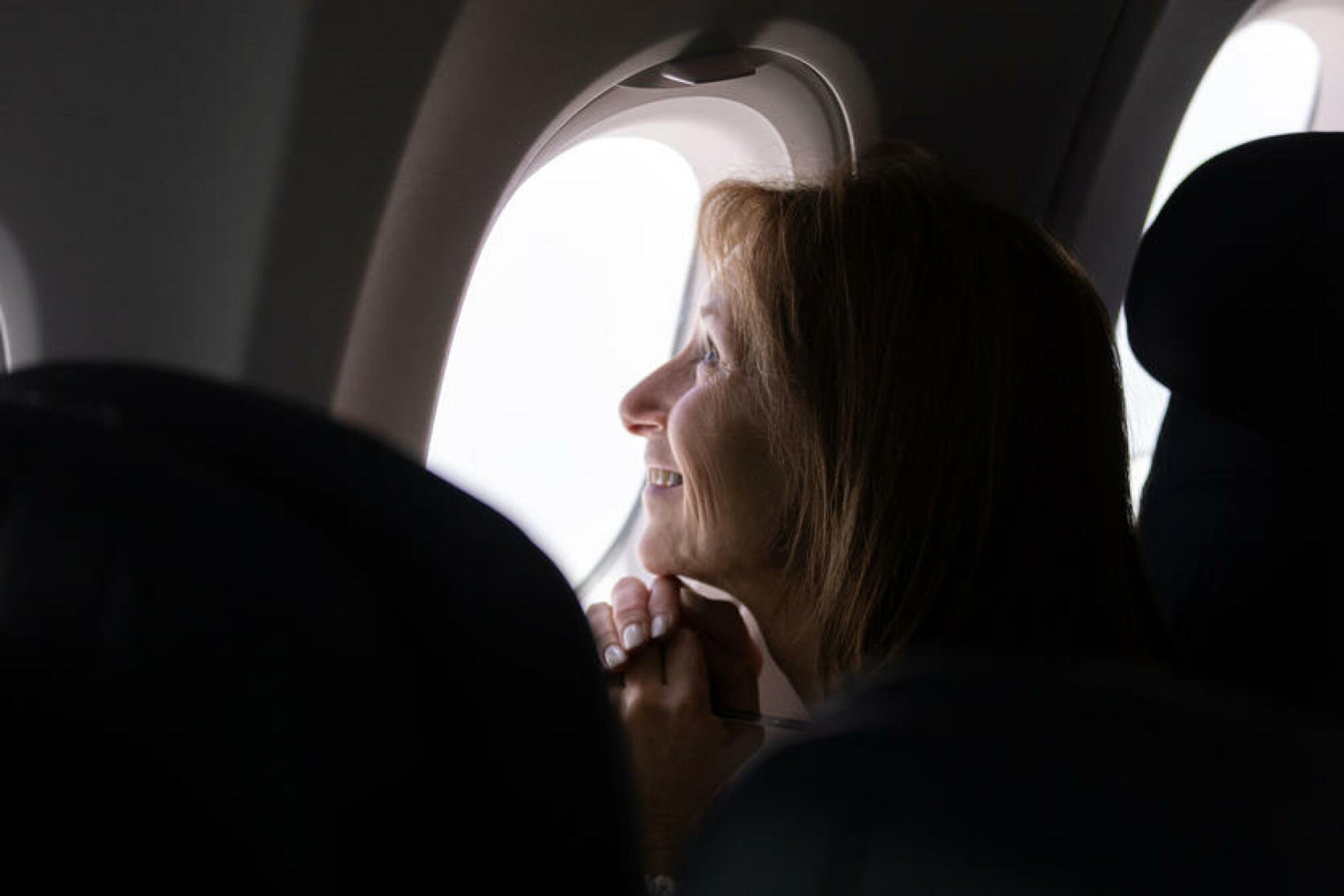 A woman awaiting the eclipse