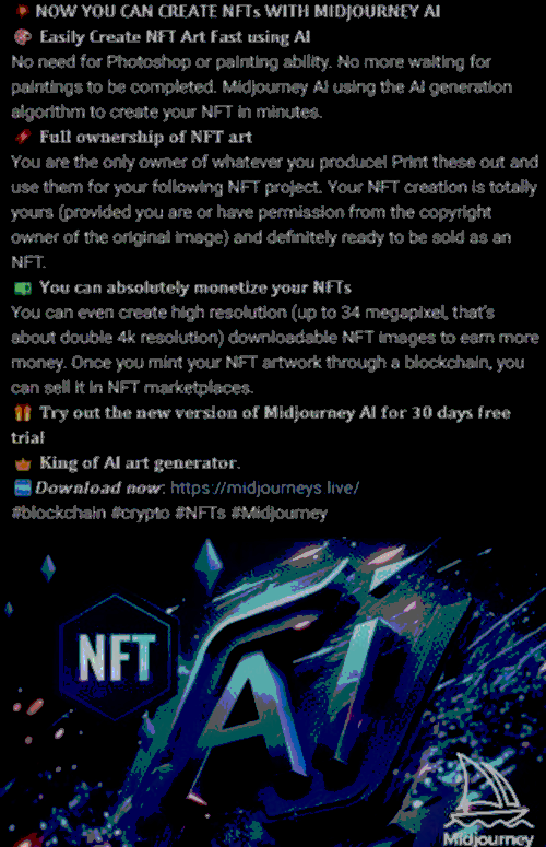 Fake NFT promotion