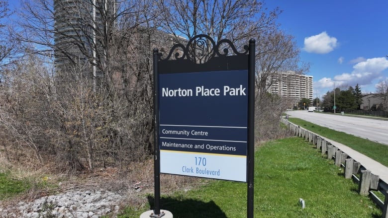 A sign reading "Norton Place Park"