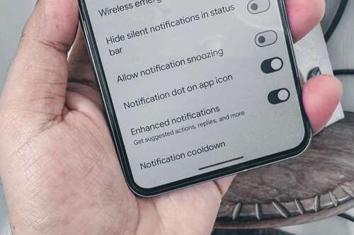 Notification cooldown in Android 15.