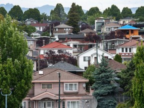 Vancouver, BC: JUNE 24, 2023 -- Homes on the south slope of Vancouver, BC just east of Main Street at SE Marine Drive Saturday, June 24, 2023. Real estate house (Photo by Jason Payne/ PNG) (For story by Glenda Luymes) [PNG Merlin Archive]