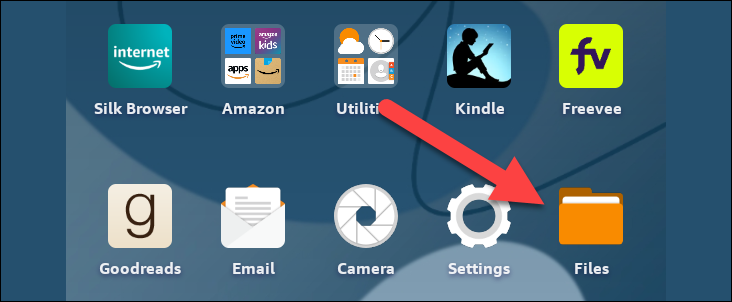 Open the "Files" app.