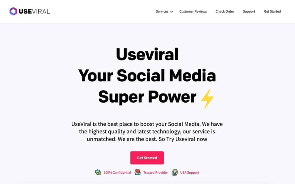 UseViral.com homepage screenshot