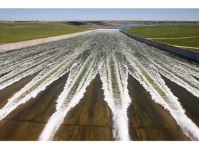 Gardiner Dam spillway