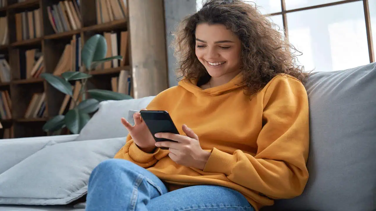 woman-at-home-on-phone