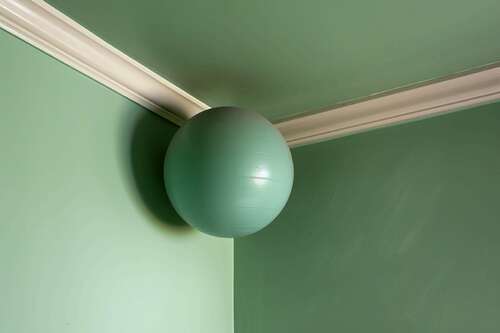 yoga ball ceiling corner