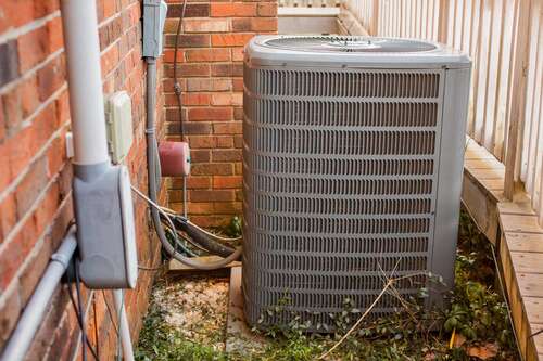 An HVAC unit at the CNET smart home