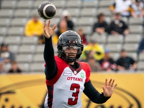 Ottawa Redblacks quarterback Dru Brown