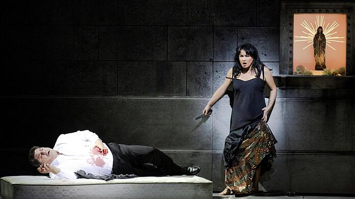 Luca Salsi (Barnaba) und Anna Netrebko (La Gioconda).