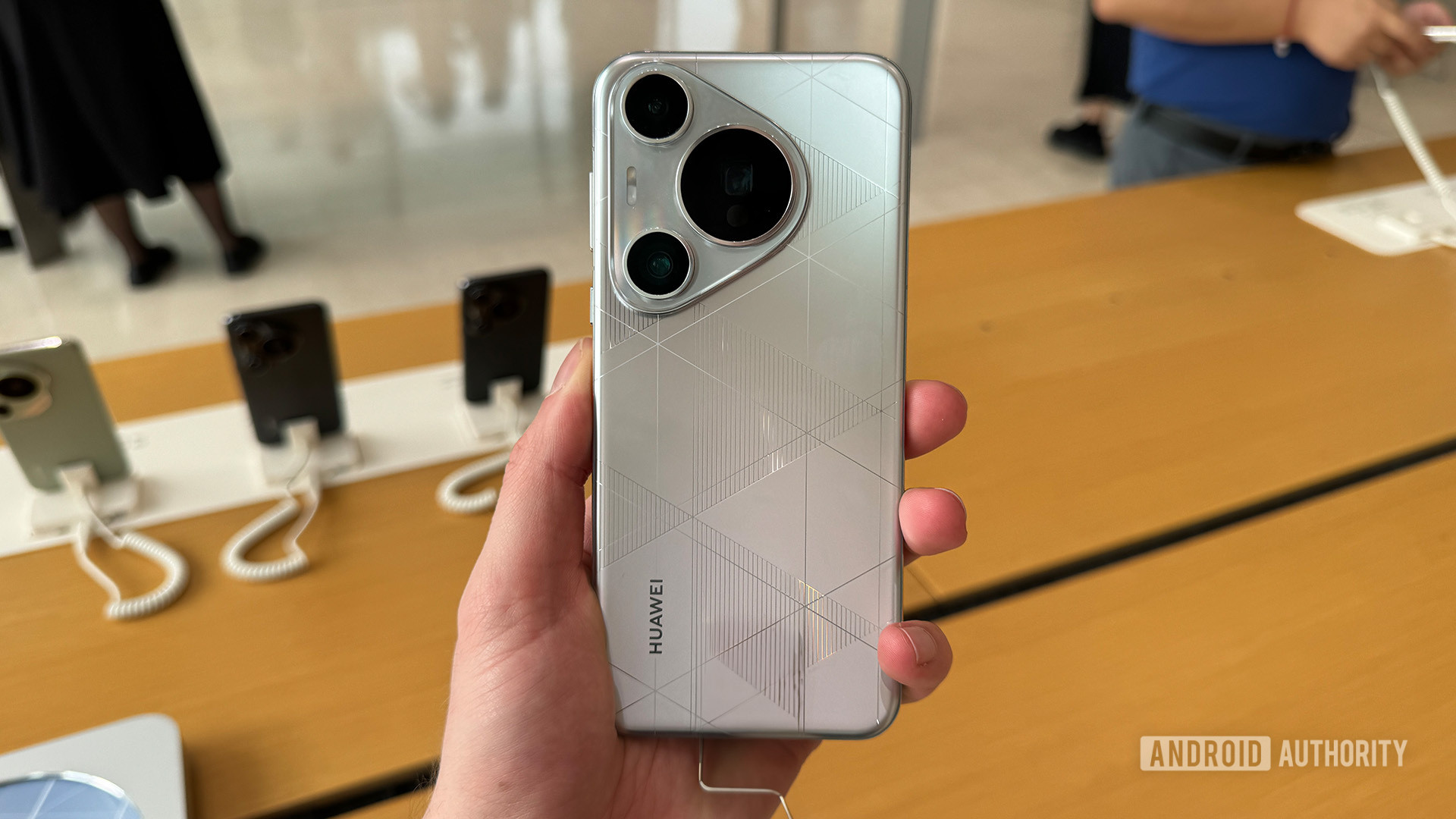 The HUAWEI Pura 70 Pro in hand.