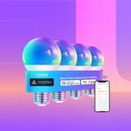 four pack of Linkind smart light bulbs