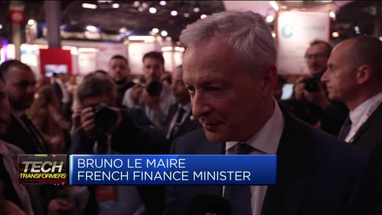 French Finance Minister Bruno Le Maire says France is the AI leader in Europe