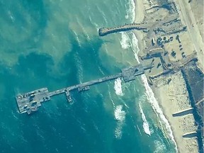 The Trident Pier on the Gaza coast.