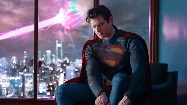 Image for article titled David Corenswet Suits Up in First Official Look at James Gunn&#39;s Superman