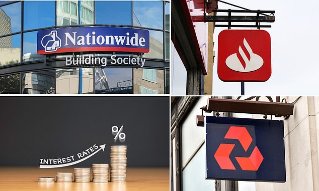 Three hiking rates: Nationwide, Santander and NatWest have all upped mortgage rates this week by 25 basis points