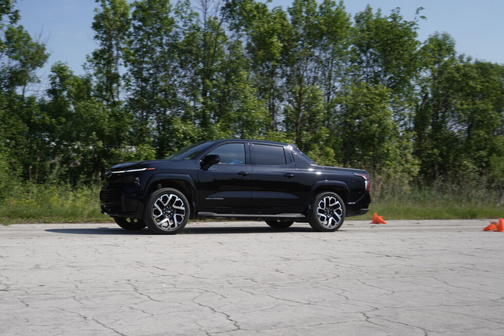 Chevy set up an impromptu drag strip so we could test the Silverado's launch.