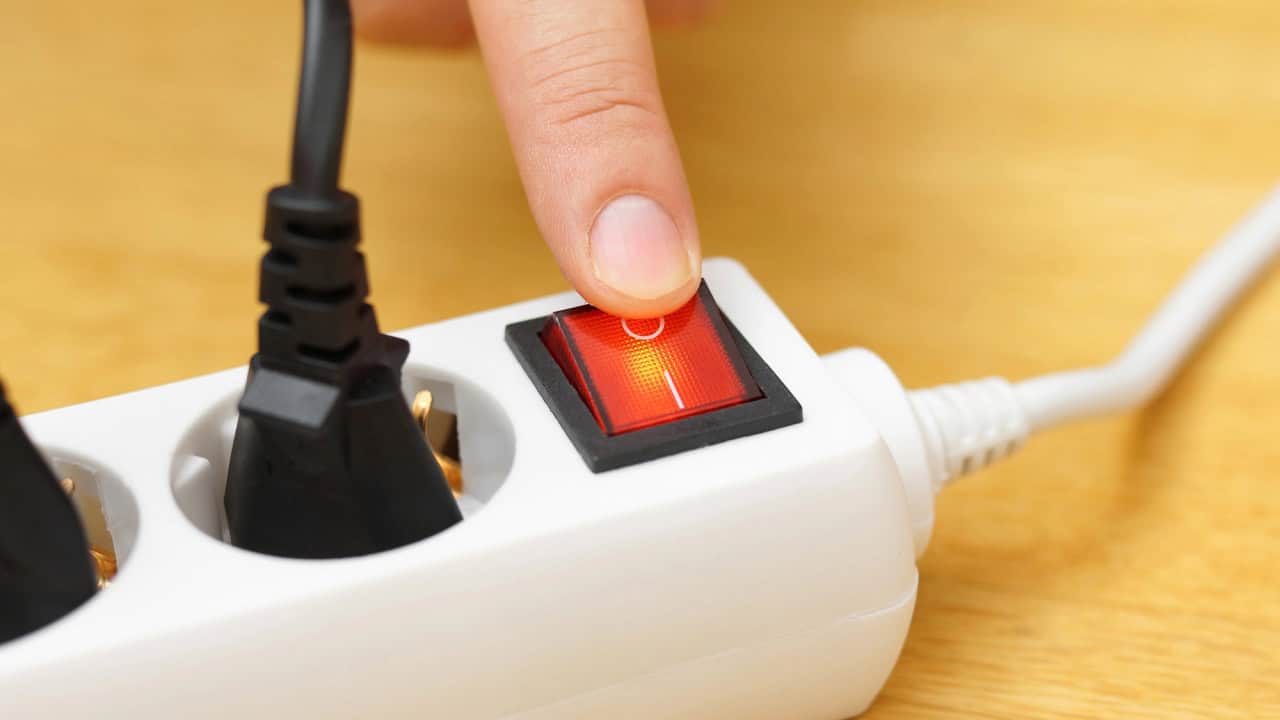 Turn off the button on power connector to save on electricity bill