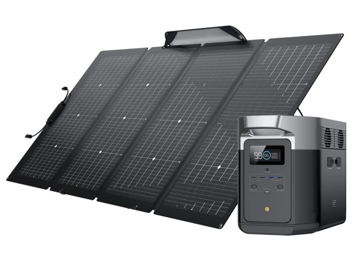 The Ecoflow Delta Max 2000 Power Station with 220W solar panel.