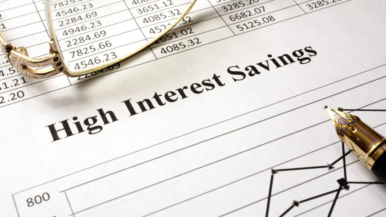 high interest savings on a paper