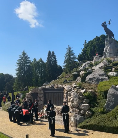 A ceremony is held for Newfoundland’s unknown soldier at Frances Beaumont-Hamel Newfoundland Memorial on Saturday, May 25.