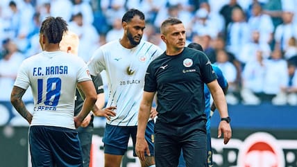 FCH-Trainer Mersad Selimbegovic (r.) gibt sich vor dem letzten Spieltag zuversichtlich.