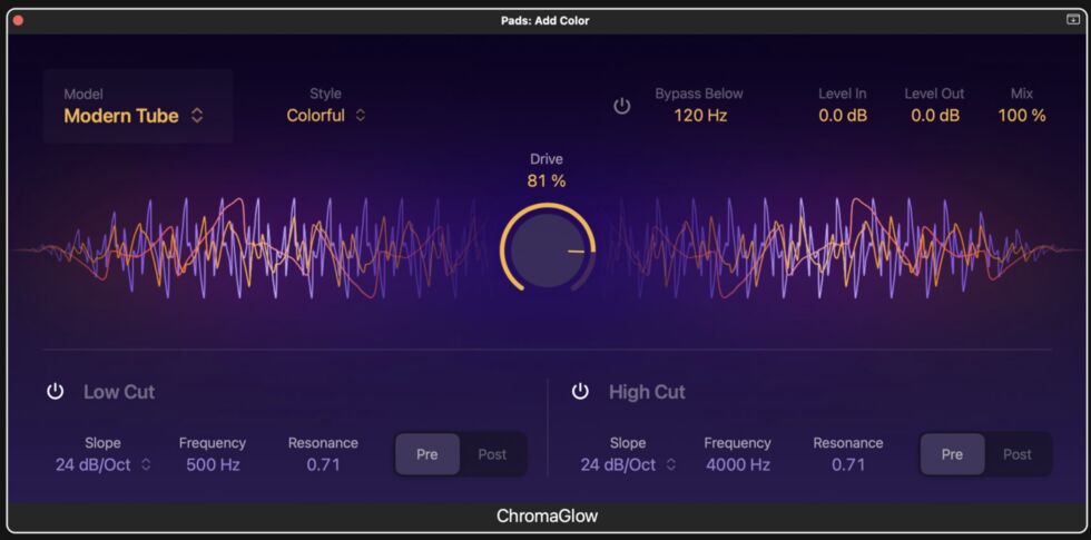 The new ChromaGlow plugin. It saturates!