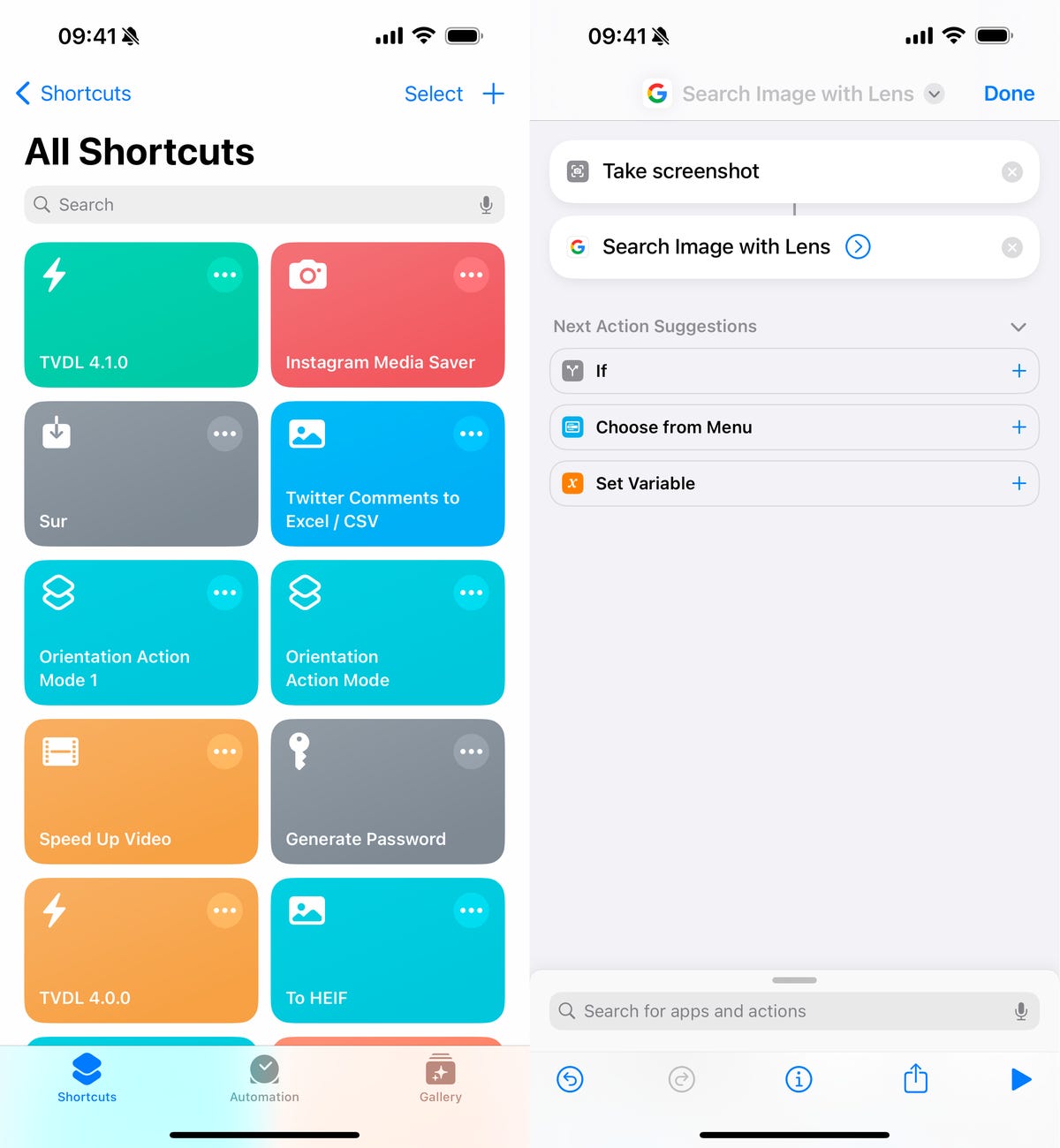 Creating Circle to Search shortcut on iOS