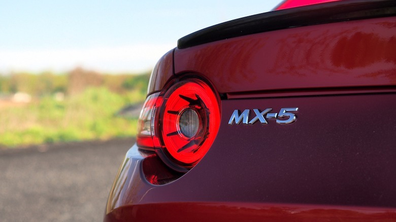 MX-5 badge and taillight