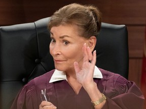 Judge Judy Sheindlin on set of Judy Justice.