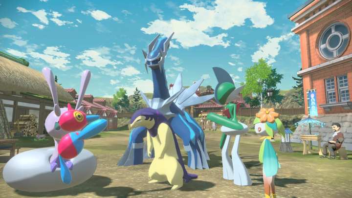 Some pokemon in Arceus.