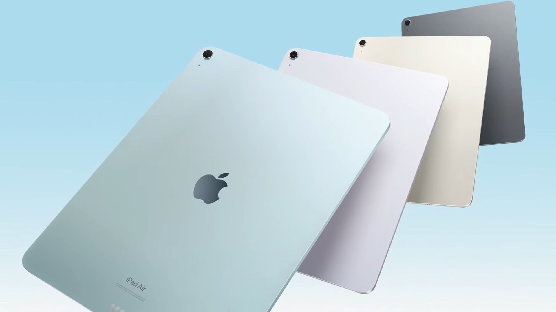 iPad Air in multiple colors