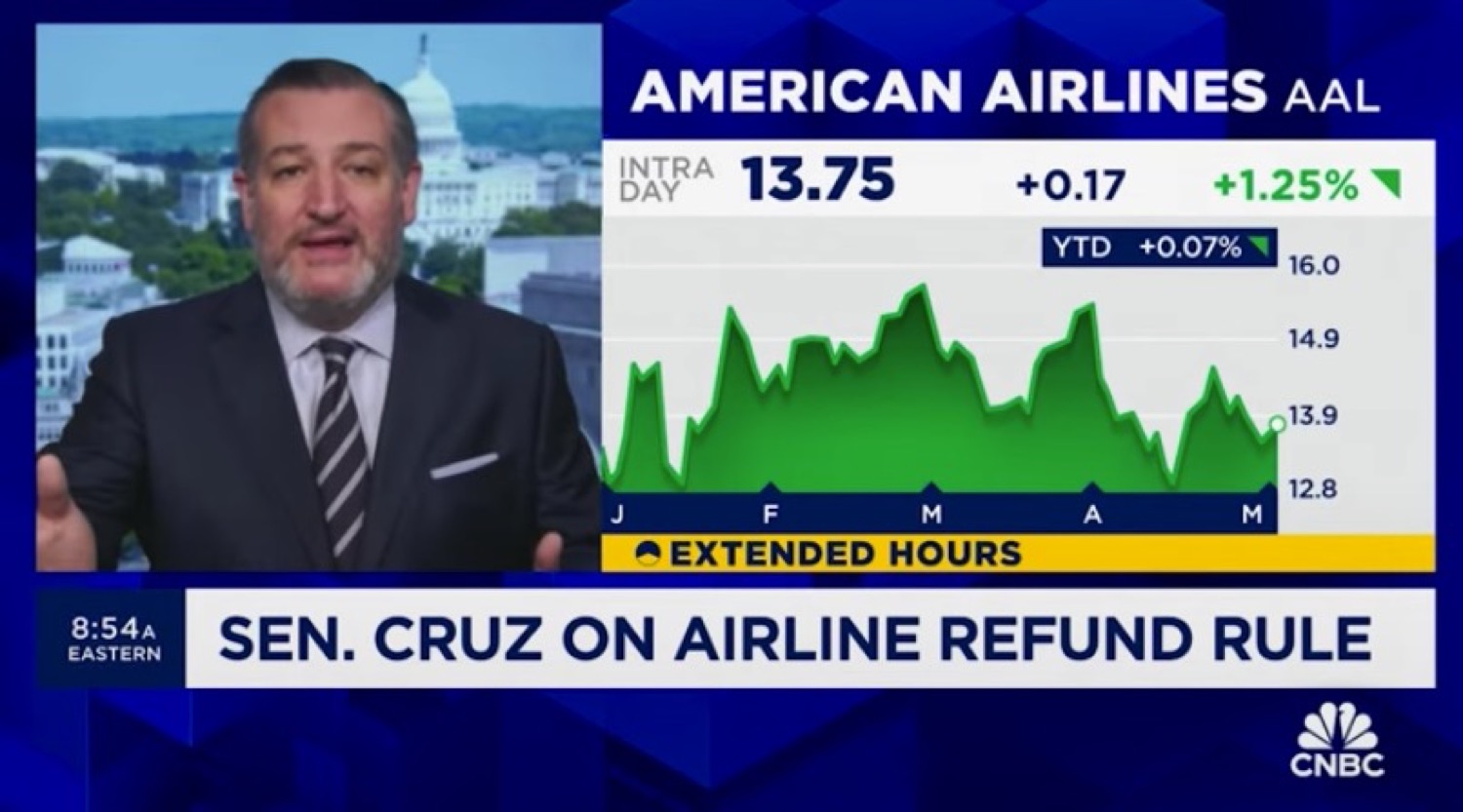 ted cruz airline refunds