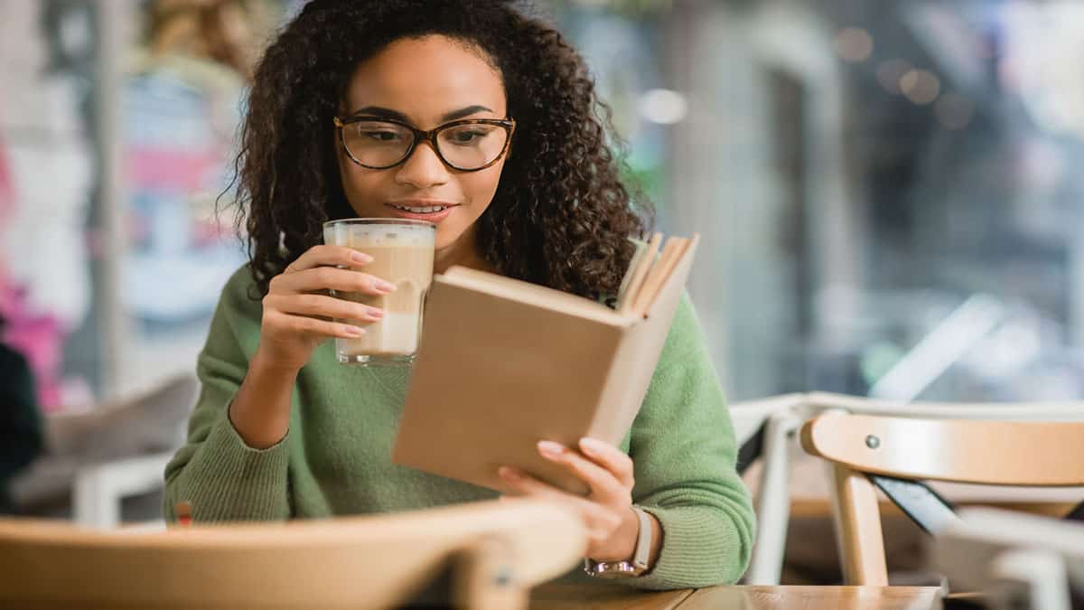 woman reading