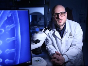 Rob Delatolla in his lab