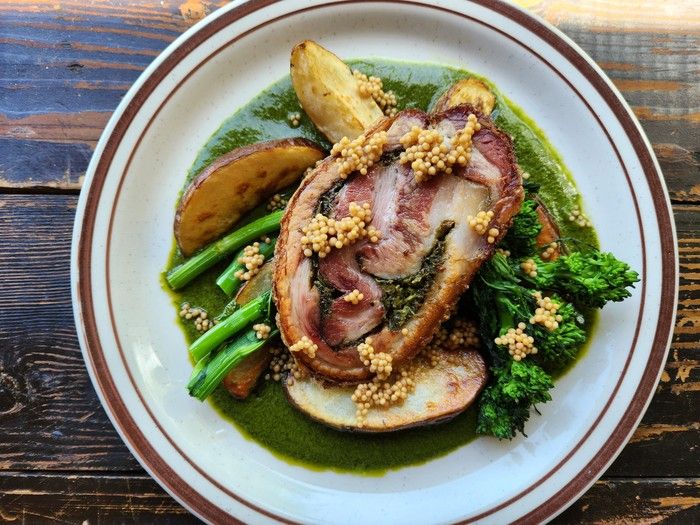 Perfect porchetta by Kevin Atkinson, executive chef, Bufala. 